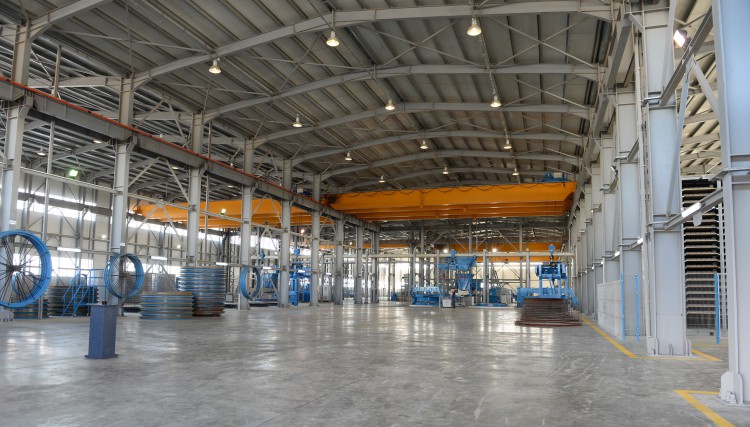 Azerbaijani President attended the opening of a concrete plant in Sumgayit