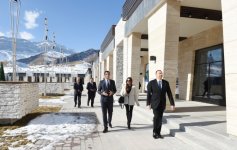 Azerbaijani president and his spouse visit Shahdag tourism complex (PHOTO)