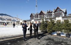 Azerbaijani president and his spouse visit Shahdag tourism complex (PHOTO)
