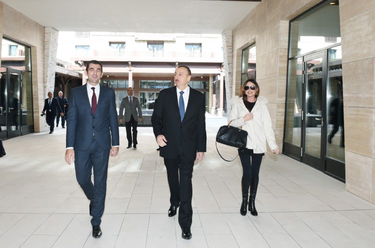 Azerbaijani president and his spouse visit Shahdag tourism complex (PHOTO)