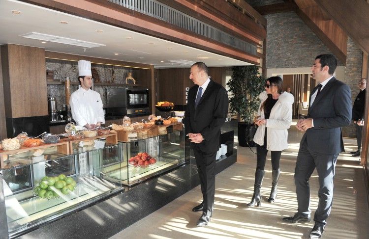 Azerbaijani president and his spouse visit Shahdag tourism complex (PHOTO)