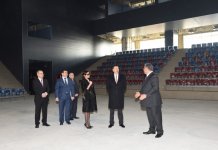 Azerbaijani president, his spouse review work as part of First European Games (PHOTO)