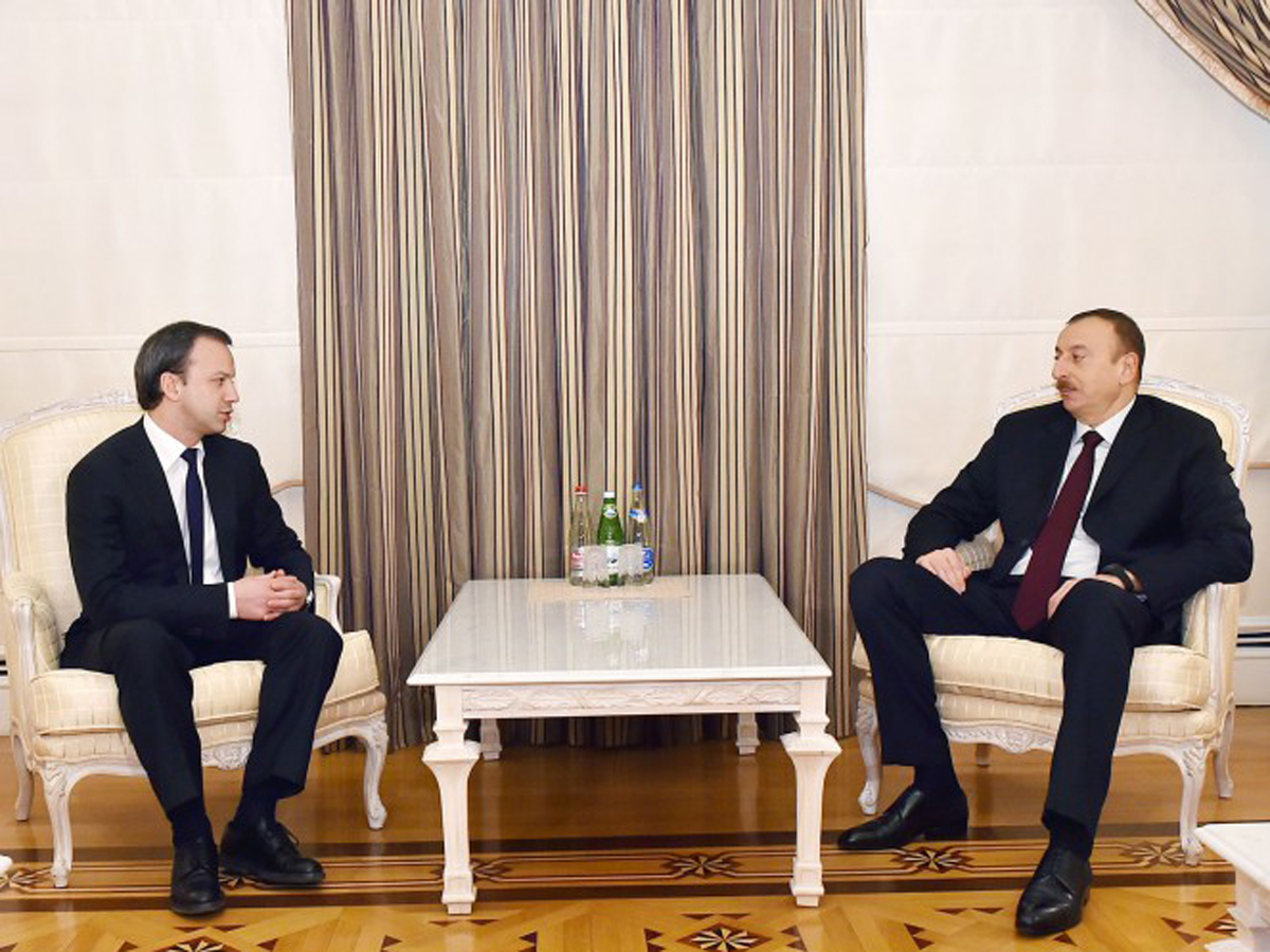 Azerbaijani president receives Deputy head of Russian government