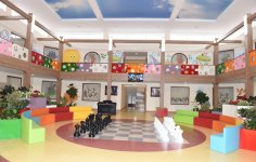 President Ilham Aliyev attends opening of kindergarten, construction of which was initiated by Heydar Aliyev Foundation in Mingachevir