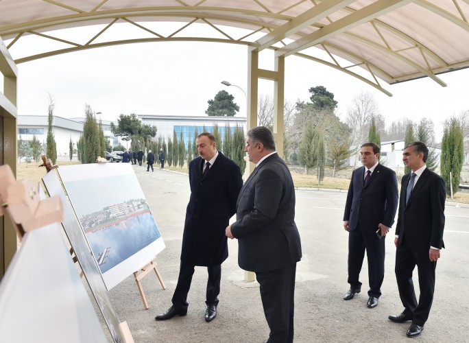 President Ilham Aliyev visits Kur Olympic Training and Sports Center in Mingachevir