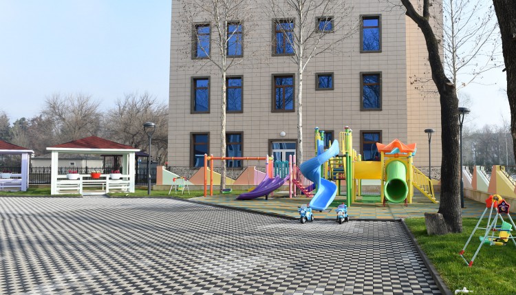 President Ilham Aliyev attends opening of kindergarten, construction of which was initiated by Heydar Aliyev Foundation in Mingachevir