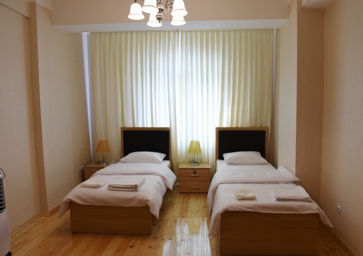 President Ilham Aliyev reviews newly-built residential complex for IDP families in Mingachevir