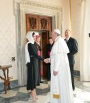 President Ilham Aliyev and his spouse met Pope Francis (PHOTO)