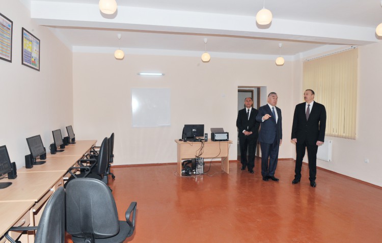 President Ilham Aliyev reviews newly-built residential complex for IDP families in Barda