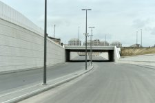 Ilham Aliyev reviews ongoing construction of road and transportation infrastructure around Baku Olympic Stadium (PHOTO)