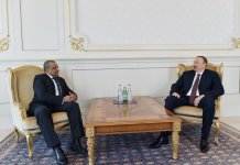 Azerbaijani president receives credentials from ambassadors of several countries (PHOTO)