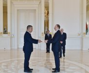 Azerbaijani president receives credentials from ambassadors of several countries (PHOTO)