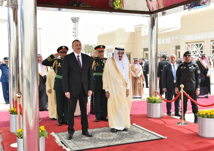 Azerbaijani president, his spouse arrive in the Kingdom of Saudi Arabia on official visit (PHOTO)