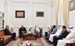 Azerbaijani president meets with OIC Secretary General (PHOTO)