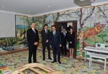 President Ilham Aliyev attended the opening of a newly-constructed kindergarten in Lankaran (PHOTO)