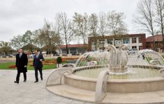 President Ilham Aliyev reviewed the Culture Center in Lankaran after major overhaul (PHOTO)