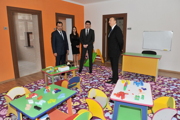 President Ilham Aliyev attended the opening of a newly-constructed kindergarten in Lankaran (PHOTO)