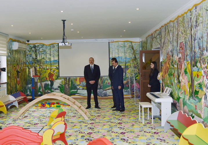 President Ilham Aliyev attended the opening of a newly-constructed kindergarten in Lankaran (PHOTO)