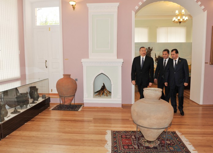 President llham Aliyev reviewed reconstruction and repair work in Lankaran Museum of History and Local Lore