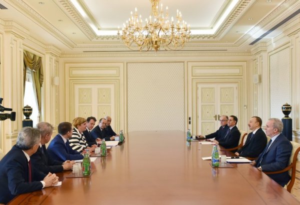 Azerbaijani president receives delegation led by Italian minister