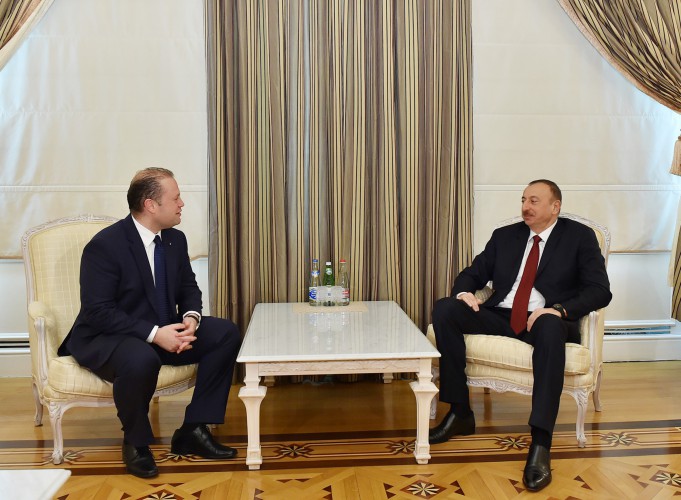 Azerbaijani president receives Malta’s PM