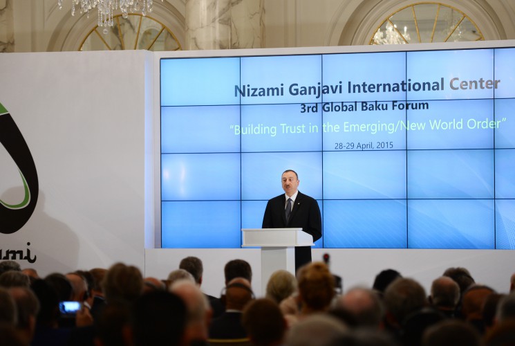 Ilham Aliyev: Baku Forum unique opportunity to tackle challenges, world tensions