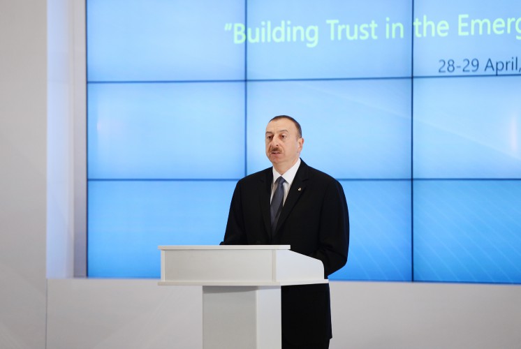 Ilham Aliyev: Baku Forum unique opportunity to tackle challenges, world tensions