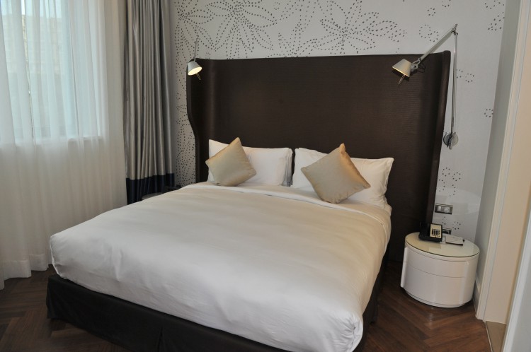 Azerbaijani president and his spouse attend opening of Inturist hotel