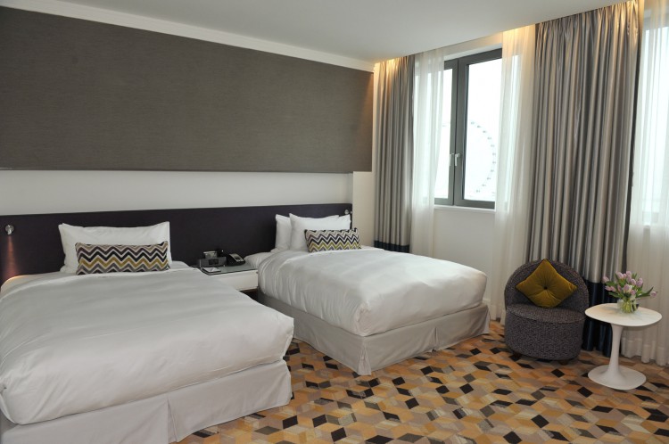 Azerbaijani president and his spouse attend opening of Inturist hotel