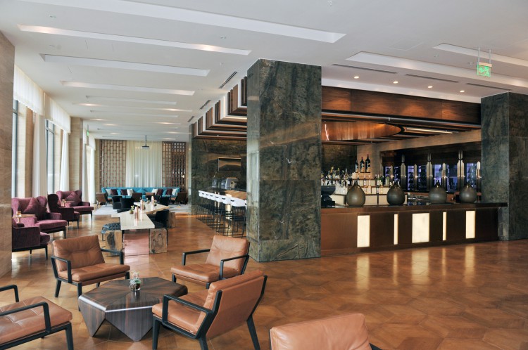 Azerbaijani president and his spouse attend opening of Inturist hotel
