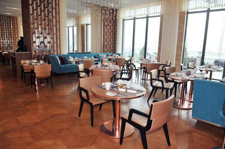 Azerbaijani president and his spouse attend opening of Inturist hotel