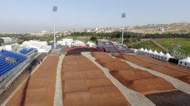 Azerbaijani president and his spouse attend opening of Bike Park (PHOTO)