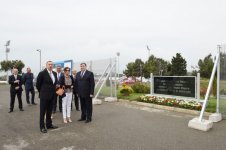 Azerbaijani president and his spouse attend opening of Bike Park (PHOTO)