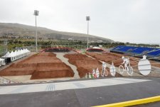 Azerbaijani president and his spouse attend opening of Bike Park (PHOTO)