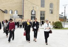 Azerbaijan`s first lady Mehriban Aliyeva attends opening ceremony of Tree of Peace (PHOTO)