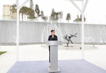 Azerbaijan`s first lady Mehriban Aliyeva attends opening ceremony of Tree of Peace (PHOTO)