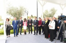 Azerbaijan`s first lady Mehriban Aliyeva attends opening ceremony of Tree of Peace (PHOTO)