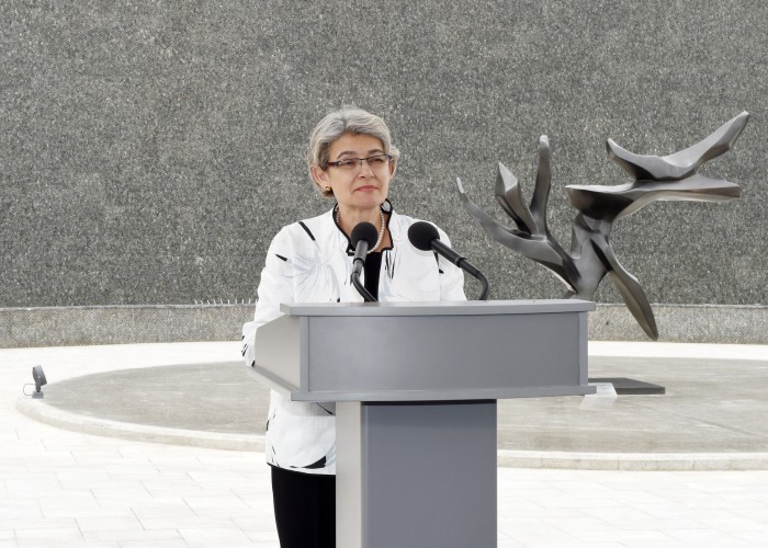 Azerbaijan`s first lady Mehriban Aliyeva attends opening ceremony of Tree of Peace (PHOTO)