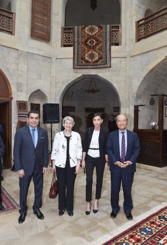 Azerbaijan`s first lady Mehriban Aliyeva attends opening ceremony of Tree of Peace (PHOTO)