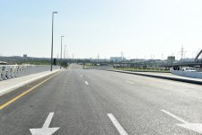 Ilham Aliyev attends opening of road and transport infrastructure built around Baku Olympic Stadium (PHOTO)