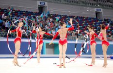 Testing exercises of gymnasts held in Baku in anticipation of European Games (PHOTO)