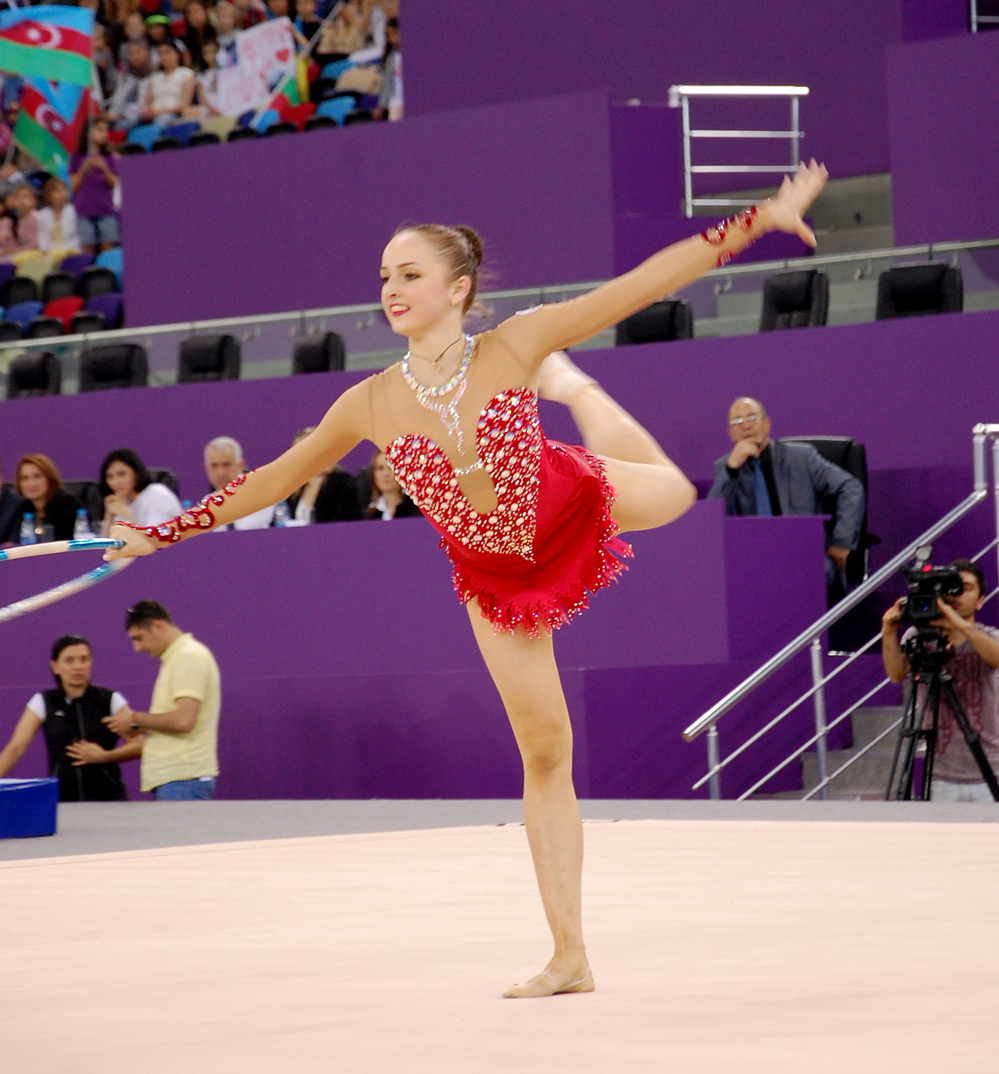 Testing exercises of gymnasts held in Baku in anticipation of European Games (PHOTO)
