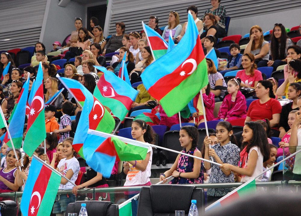 Testing exercises of gymnasts held in Baku in anticipation of European Games (PHOTO)