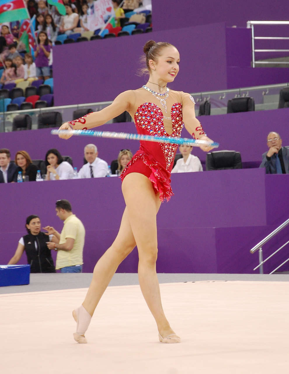 Testing exercises of gymnasts held in Baku in anticipation of European Games (PHOTO)