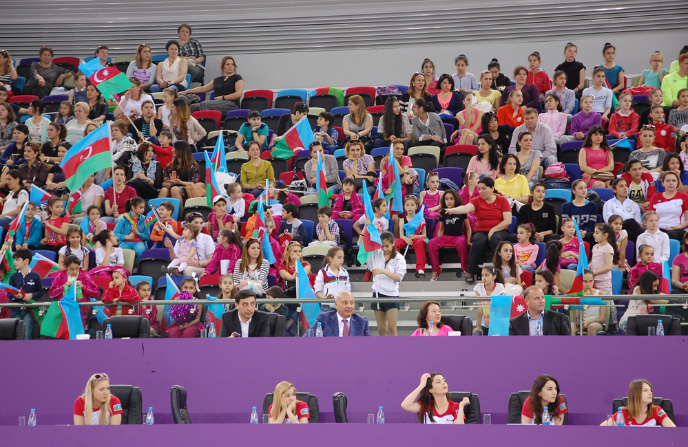 Testing exercises of gymnasts held in Baku in anticipation of European Games (PHOTO)