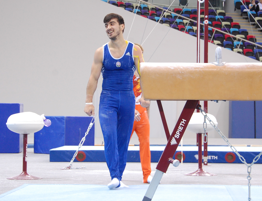 Testing exercises of gymnasts held in Baku in anticipation of European Games (PHOTO)