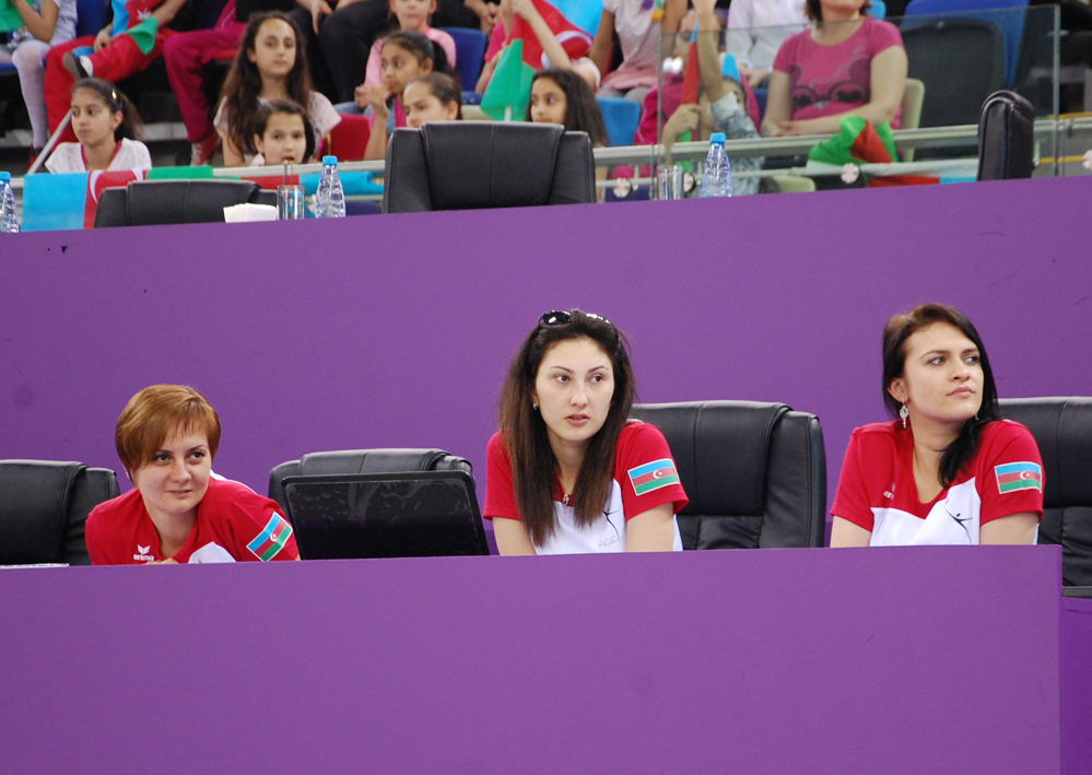 Testing exercises of gymnasts held in Baku in anticipation of European Games (PHOTO)