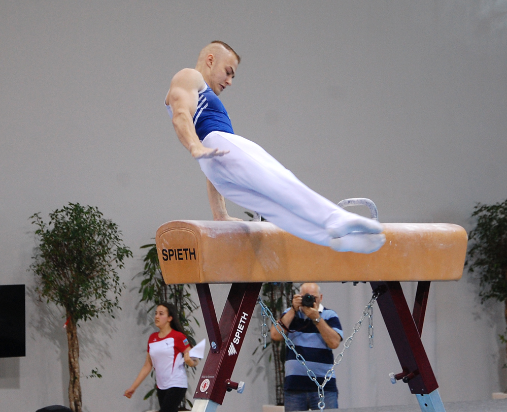 Testing exercises of gymnasts held in Baku in anticipation of European Games (PHOTO)