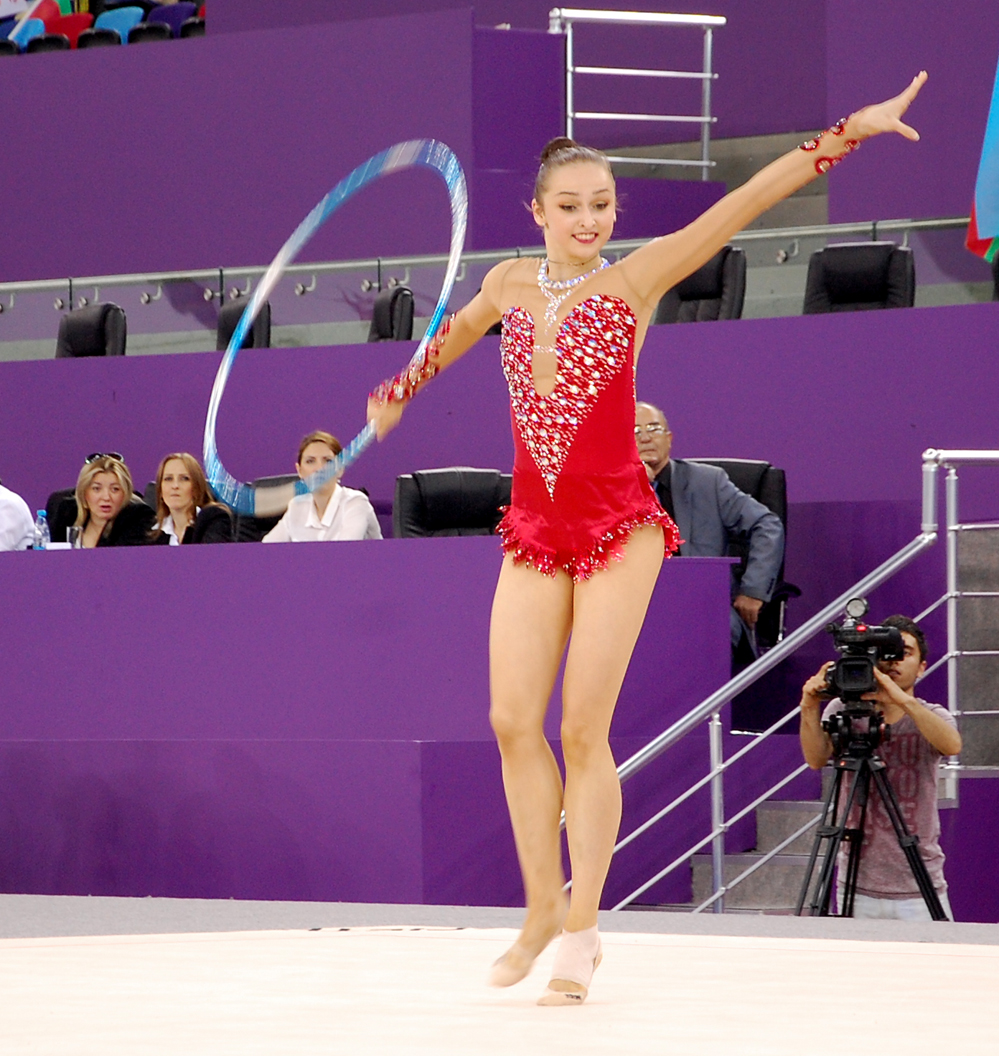 Testing exercises of gymnasts held in Baku in anticipation of European Games (PHOTO)