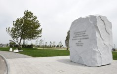Azerbaijani president and his spouse attend opening of Baku White City boulevard